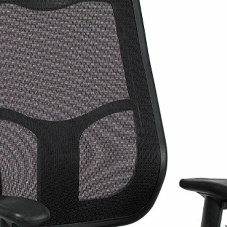 Homeroots Black Mesh Chair 26 x 20 x 40 in. 372425